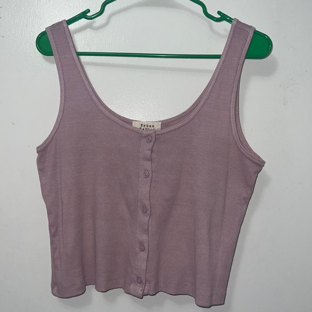Purple cropped tank